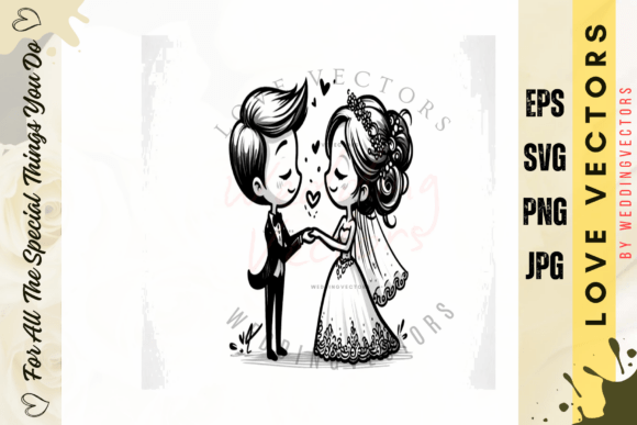 Elevate Wedding Designs with C4525 Love Vectors