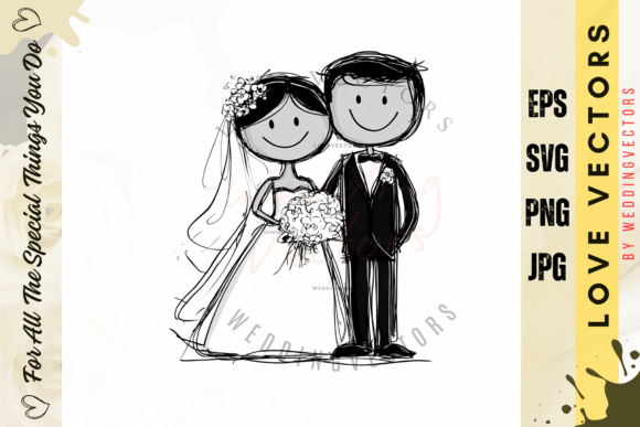 Elevate Your Designs with C4300 Wedding Vectors