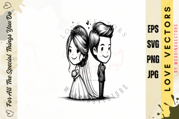 Wedding Couple and Love Vectors - C4260: A Designer's Guide