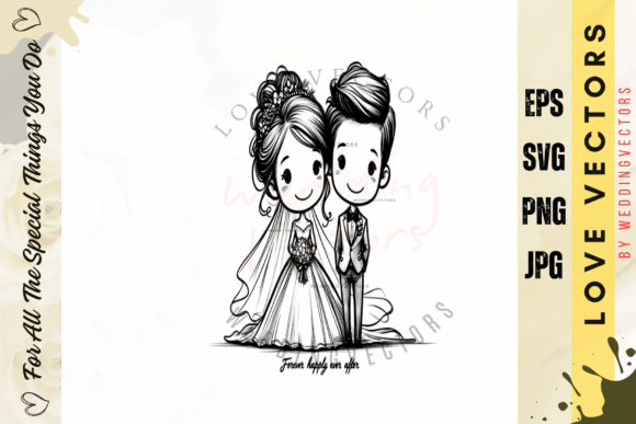 Wedding Couple and Love Vectors - C4266: A Designer's Guide
