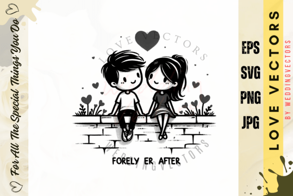 Wedding Couple and Love Vectors - C4276: A Designer's Guide