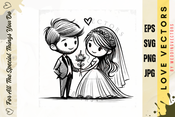 Wedding Couple and Love Vectors - C431: A Design Guide