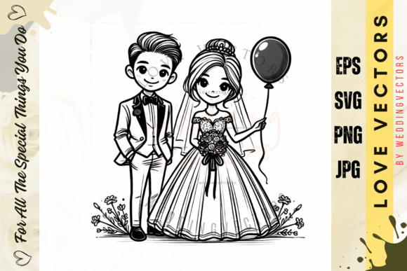 Wedding Couple and Love Vectors - C4396: A Design Deep Dive