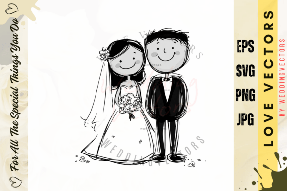 Wedding Couple and Love Vectors - C4520: A Designer's Guide