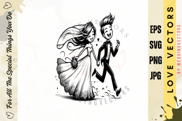 Wedding Couple and Love Vectors - C4598: Capturing Romance