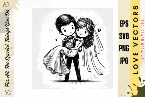 Wedding Couple and Love Vectors - C4656: A Designer's Guide