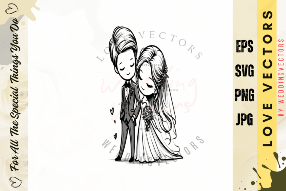 Wedding Couple and Love Vectors - C4657: A Designer's Guide