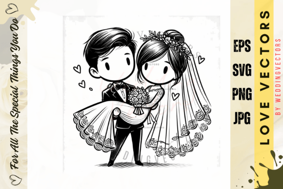 Wedding Couple and Love Vectors - C4658: A Visual Guide