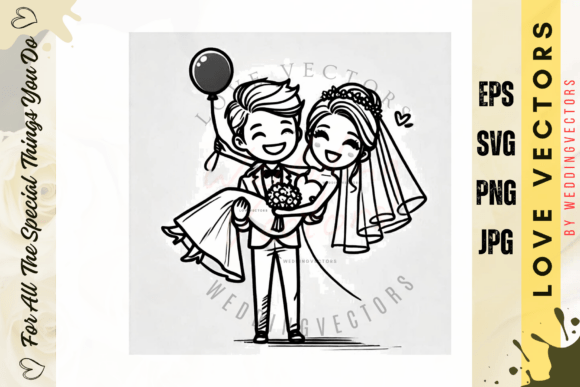 Wedding Couple and Love Vectors - C4678: A Designer's Guide to Capturing Romance