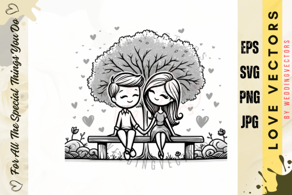 Wedding Couple and Love Vectors - C468: A Designer's Guide
