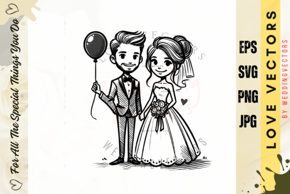 Wedding Couple and Love Vectors - C4715: A Designer's Guide